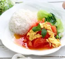 Tomato and Egg Rice Bowl