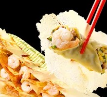 津门一酥虾三鲜锅贴