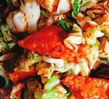 Cabbage, Black Fungus, and Tofu Stir-fry