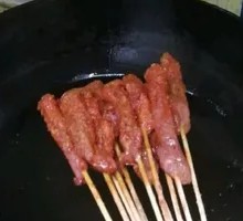Fried Beef Skewers
