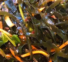 Cold-mixed kelp strands