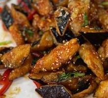 Grilled Eggplant on Iron Plate