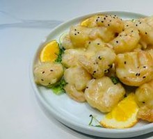 Lemon Mustard Shrimp Balls