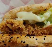 Spicy Chicken Leg Chinese Burger