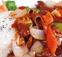 Braised Pork Intestine Rice
