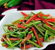 Stir-fried Water Bamboo with Preserved Pork