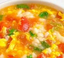 Tomato Seafood Noodle Soup