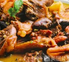 Chicken Stewed with Mushrooms