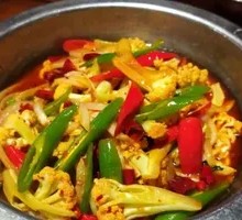 Spicy Cauliflower in Hot Pot