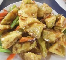 Eggplant with Green Pepper