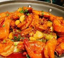Dry Pot Prawns