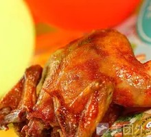 Honey-glazed扒 Chicken