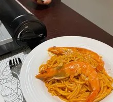 Spicy Cream Seafood Pasta