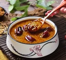Red Sugar and Jujube Millet Porridge
