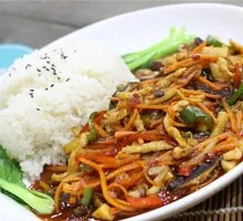 Fish-Flavored Shredded Pork Rice