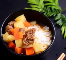 Beef and Potato Rice Bowl