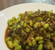 Pickled Mustard Greens with Soybeans and Pork Strips