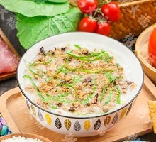 Beef and Mushroom Rice Porridge