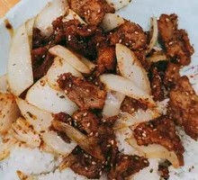 Spicy Chicken Cubes over Rice