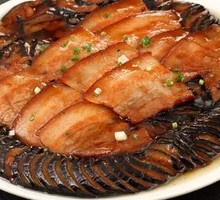 Braised Pork Belly with Eggplant