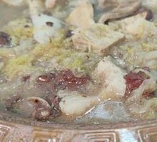 Sour Cabbage Stewed Pork Belly with Blood Sausage