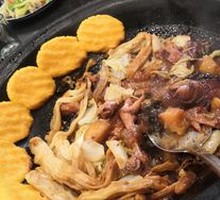 Stewed Chicken in Large Pot