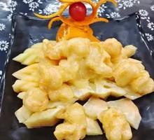 Fruit Mustard Shrimp Balls