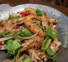 Spicy Stir-Fried Prawns