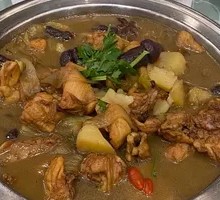 Chicken Stewed with Mushrooms