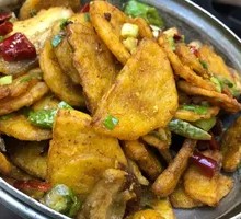 Spicy Potatoes in Dry Pot