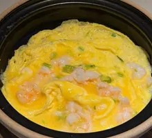 Sautéed Shrimp and Egg Casserole