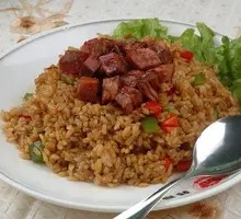 Egg and Beef Brisket Fried Rice