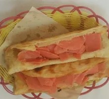 Ham-filled Flatbread