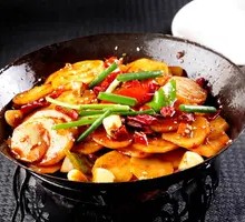 Spicy Potatoes in Dry Pot