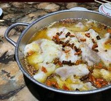 Black Fish with Pickled Cabbage