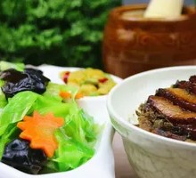 Preserved Vegetable Braised Pork Rice Bowl