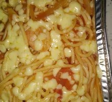 Cheese Baked Seafood Pasta