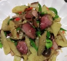 Preserved Meat Stir-Fried with Potato