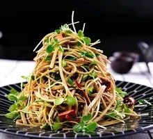 Fiddlehead Fern Salad with Tofu Strips
