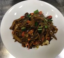 Smoked Bamboo Shoots with Preserved Pork