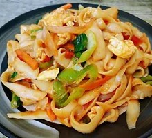 Egg Fried Knife-Cut Noodles