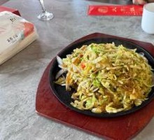 Iron Plate Cabbage with Crystal Noodles
