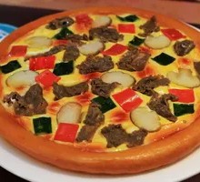 French Beef Pizza
