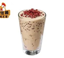 Hot Red Bean Milk Tea