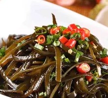 Cold-mixed kelp strands