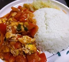 Tomato and Egg Fried Rice