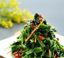 Spinach with Walnuts