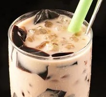 Tapioca Milk Tea with Herbal Jelly