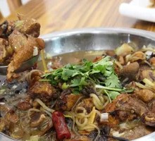 Chicken Stewed with Mushrooms