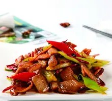 Stir-Fried腊肉 with Green Chili